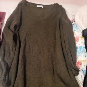 Womens Old Navy Olive Green Sweater Dress Size XL